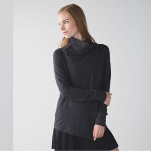 Lululemon coast wrap Charcoal Sweater